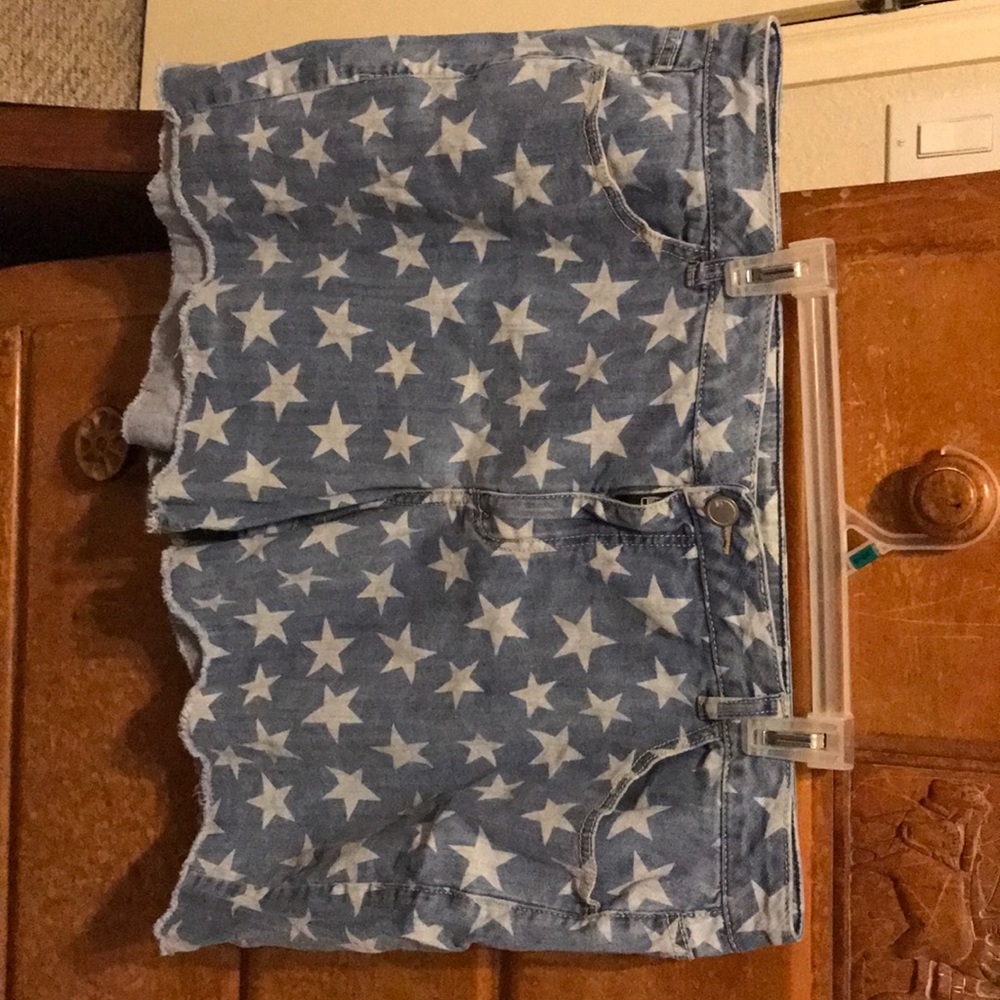Star Denim Shorts